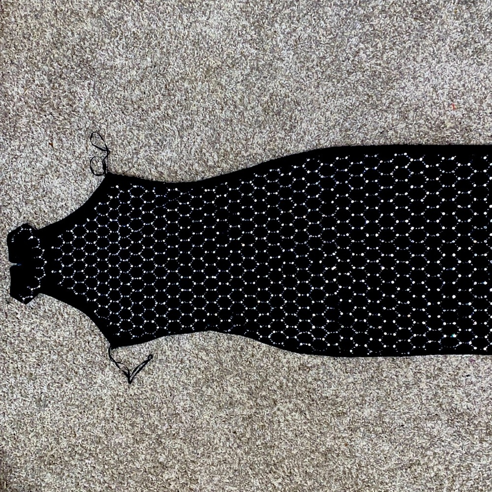 Sparkly black dress